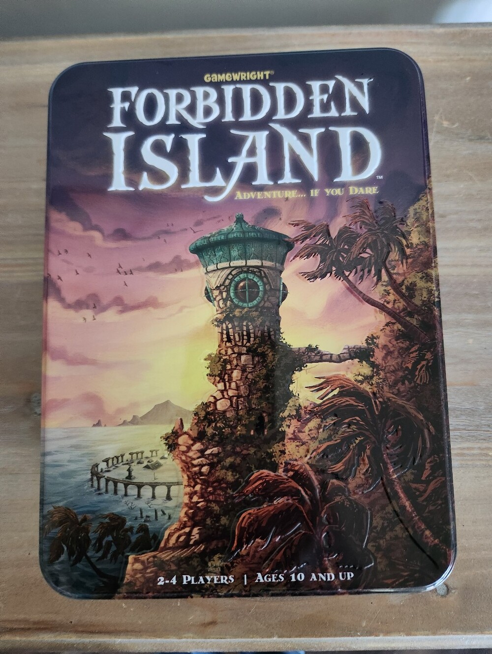 Forbidden Island Gamewright Board Game Tin 2010 Matt Leacock Complete